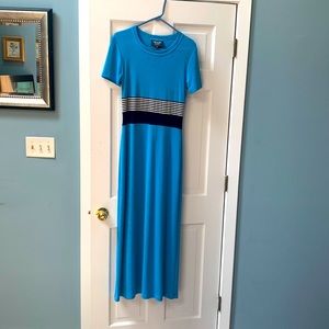Royal Blue TALL Spandex and nylon dress... made specifically for the tall frame